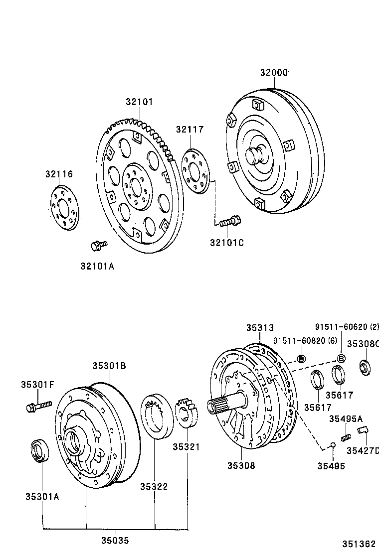  LAND CRUISER 70 |  TORQUE CONVERTER FRONT OIL PUMP CHAIN ATM