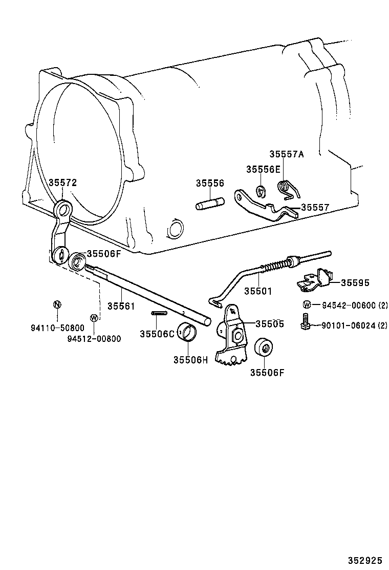  HILUX 2WD |  THROTTLE LINK VALVE LEVER ATM