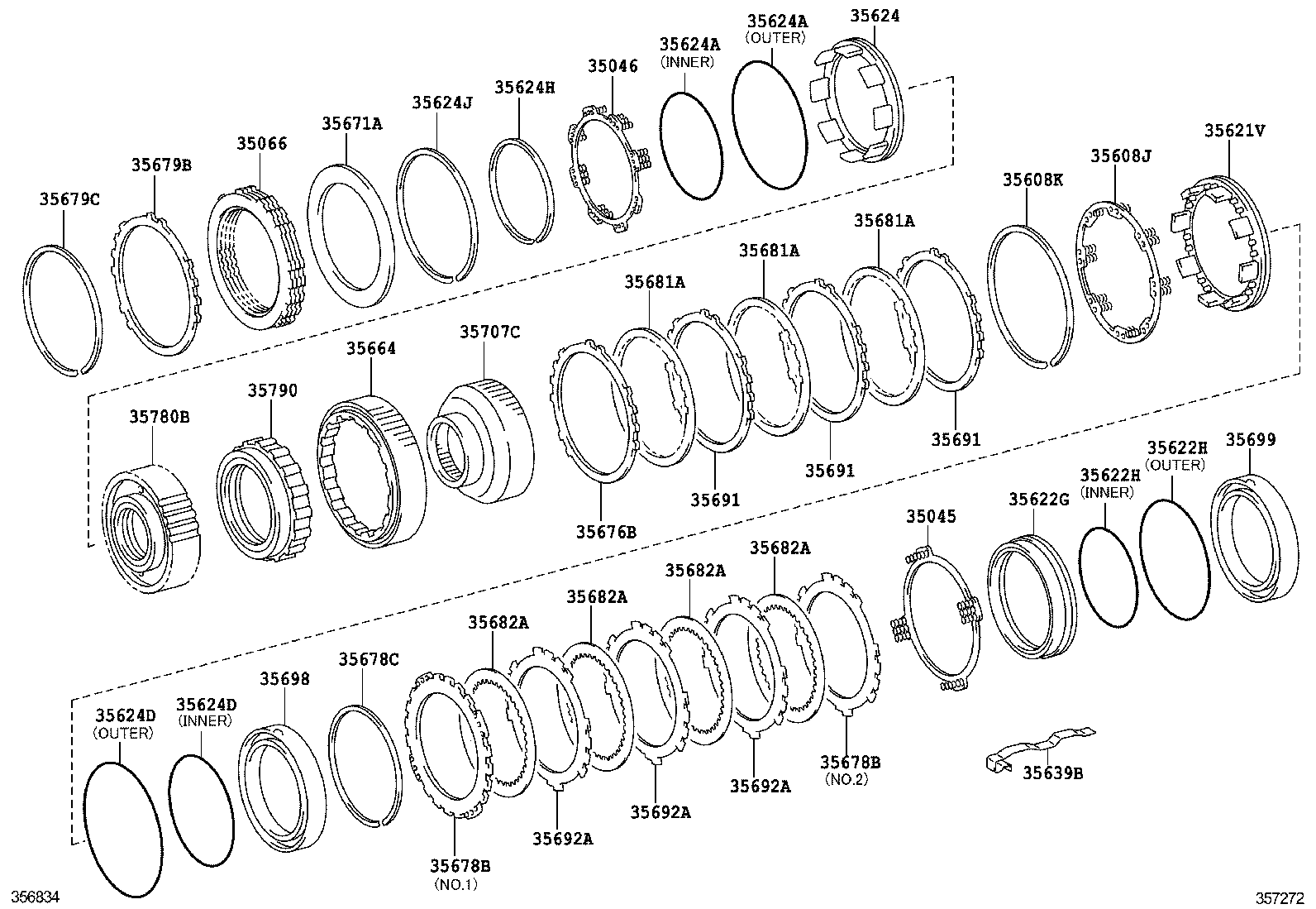  IS250C 350C |  CENTER SUPPORT PLANETARY SUN GEAR ATM