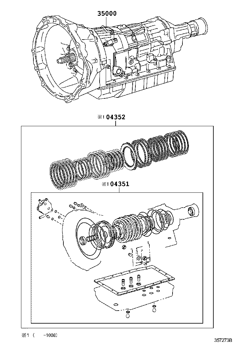  IS250C 350C |  TRANSAXLE OR TRANSMISSION ASSY GASKET KIT ATM