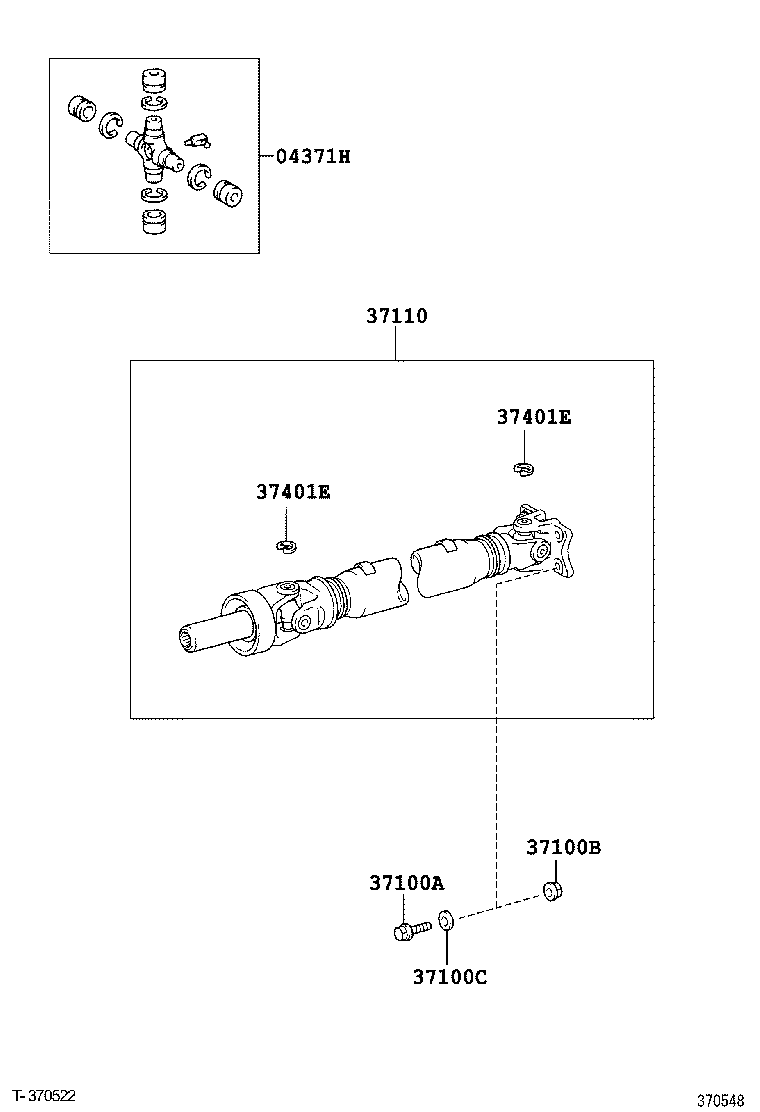  FJ CRUISER |  PROPELLER SHAFT UNIVERSAL JOINT