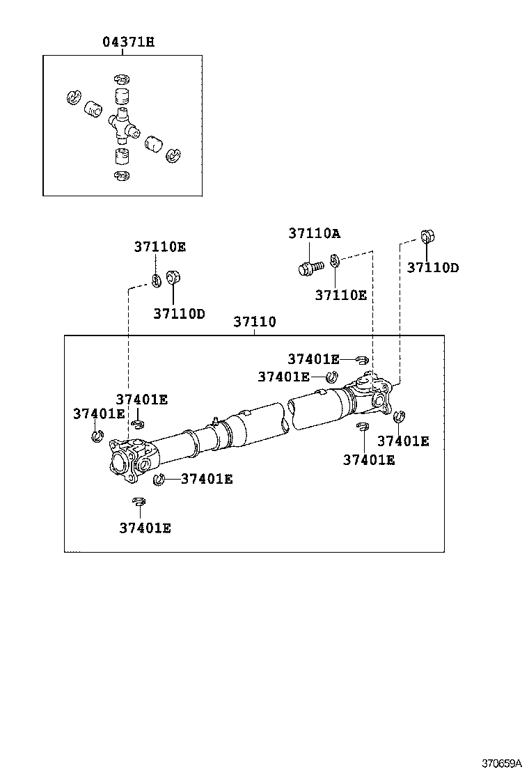  LX570 |  PROPELLER SHAFT UNIVERSAL JOINT