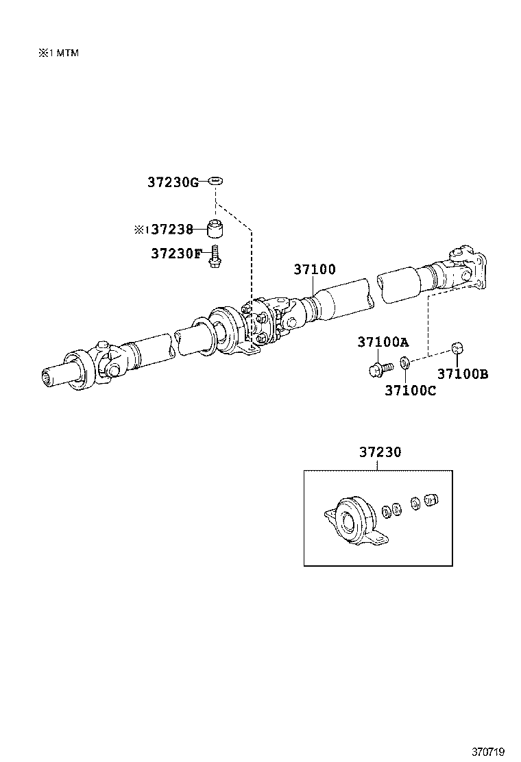  IS250C 350C |  PROPELLER SHAFT UNIVERSAL JOINT