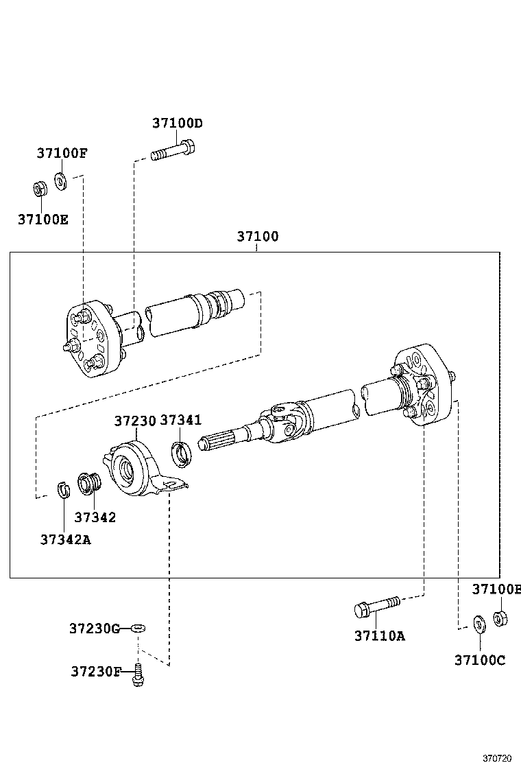  IS250C 350C |  PROPELLER SHAFT UNIVERSAL JOINT