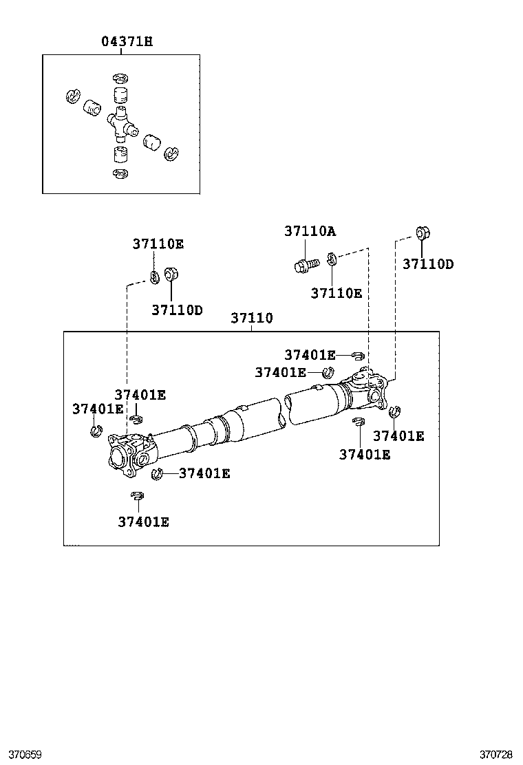  GX460 |  PROPELLER SHAFT UNIVERSAL JOINT