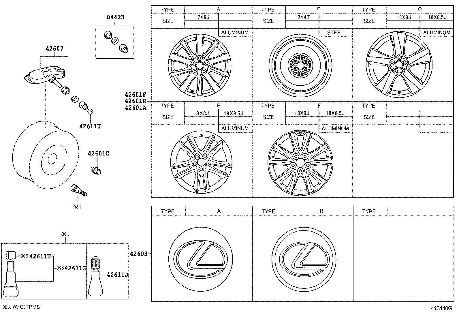  IS250C 350C |  DISC WHEEL WHEEL CAP