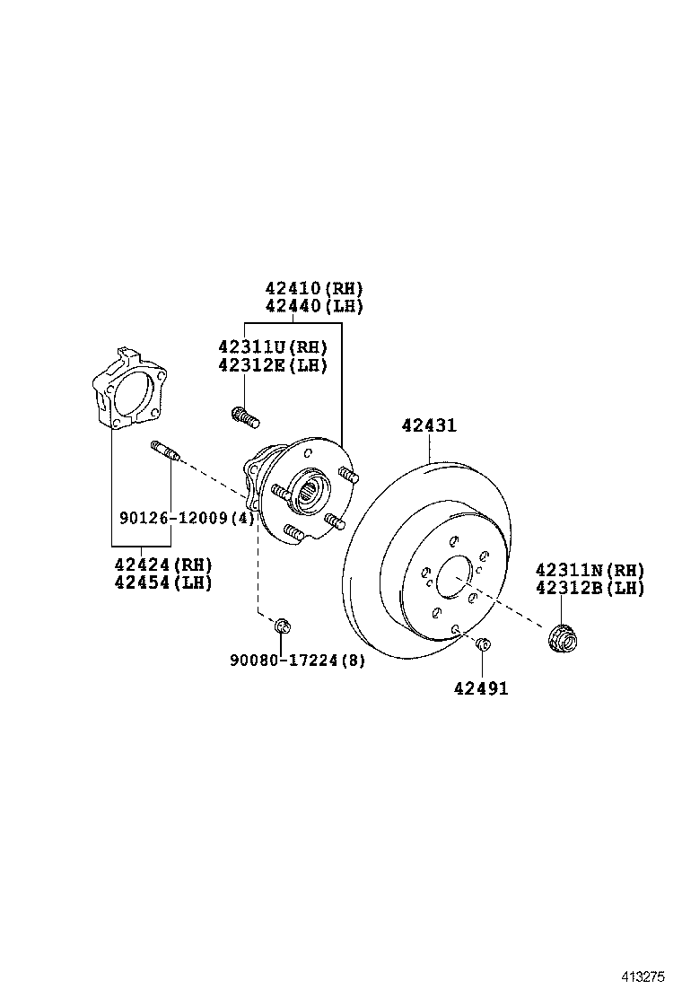  SIENNA |  REAR AXLE SHAFT HUB