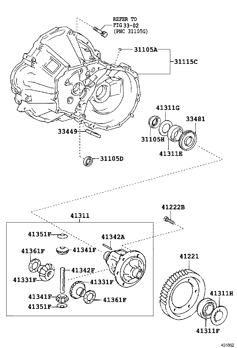  MATRIX |  FRONT AXLE HOUSING DIFFERENTIAL