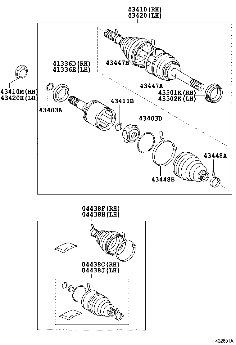  LX570 |  FRONT DRIVE SHAFT