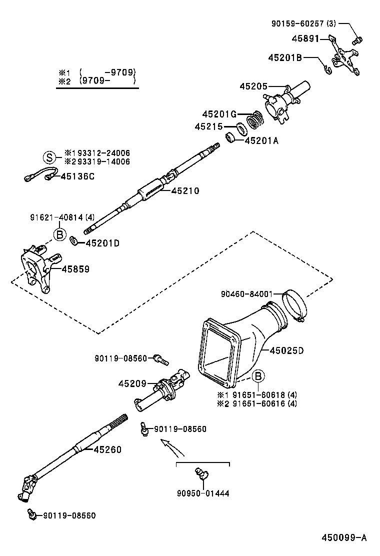  SC300 400 |  STEERING COLUMN SHAFT