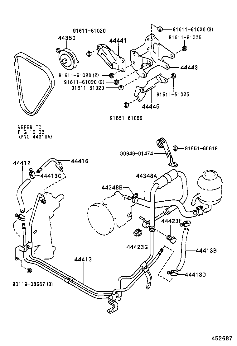  HILUX 2WD |  POWER STEERING TUBE