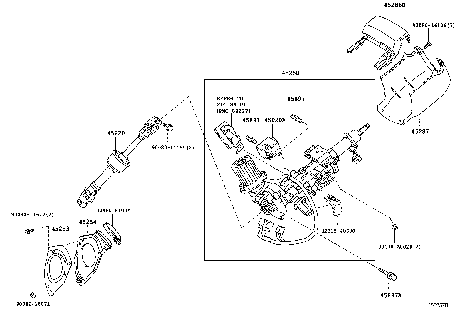  RX350 450H |  STEERING COLUMN SHAFT