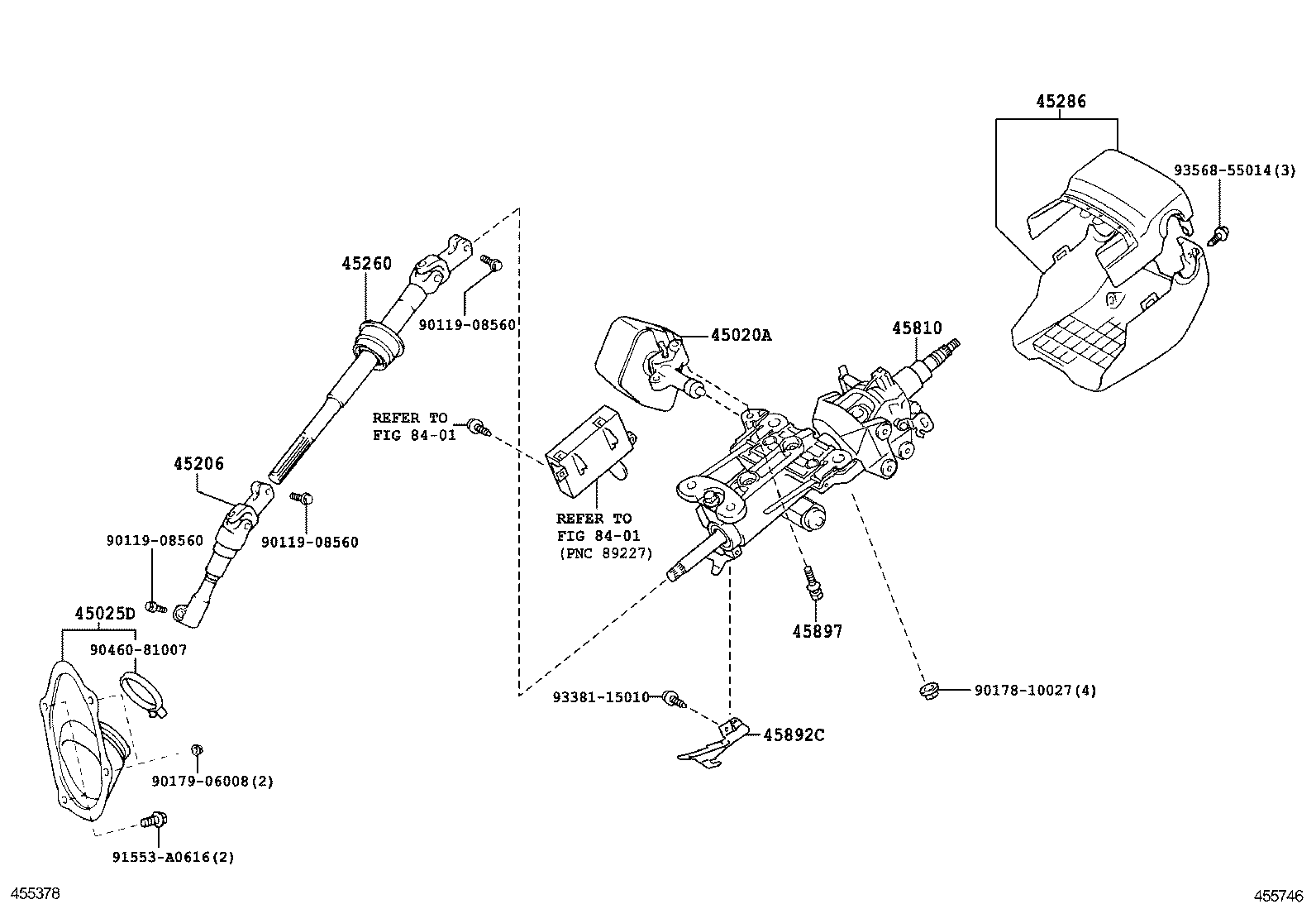  IS250C 350C |  STEERING COLUMN SHAFT