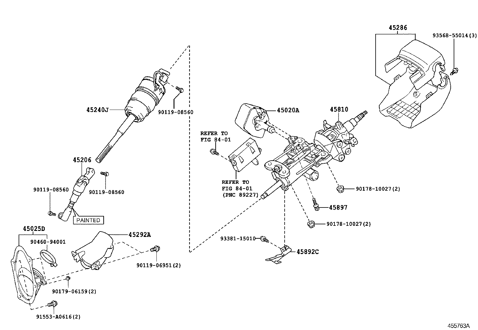  GS30 35 43 460 |  STEERING COLUMN SHAFT