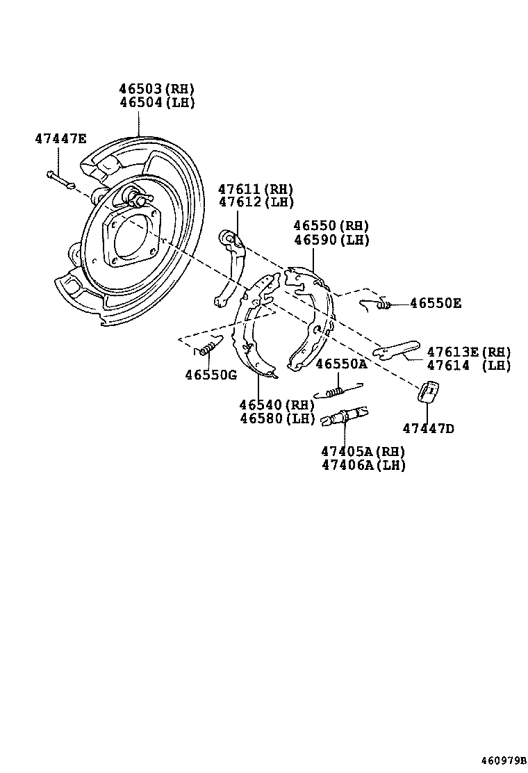  MATRIX |  PARKING BRAKE CABLE