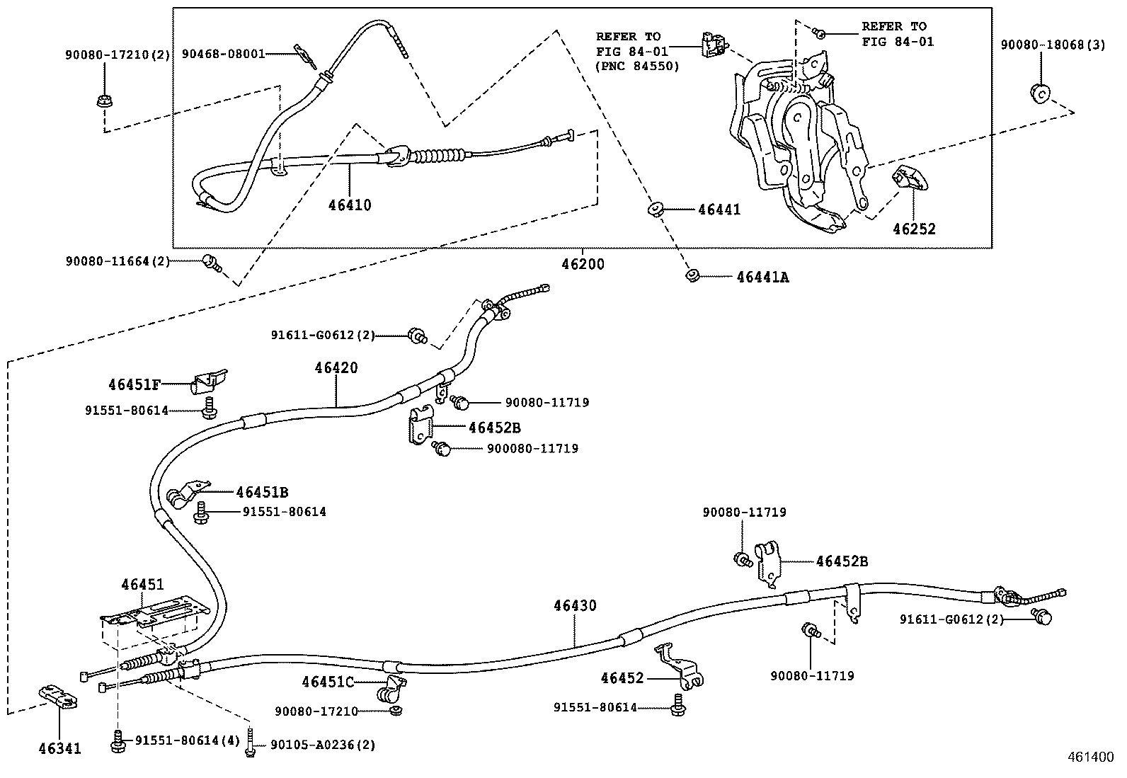  RX350 450H |  PARKING BRAKE CABLE