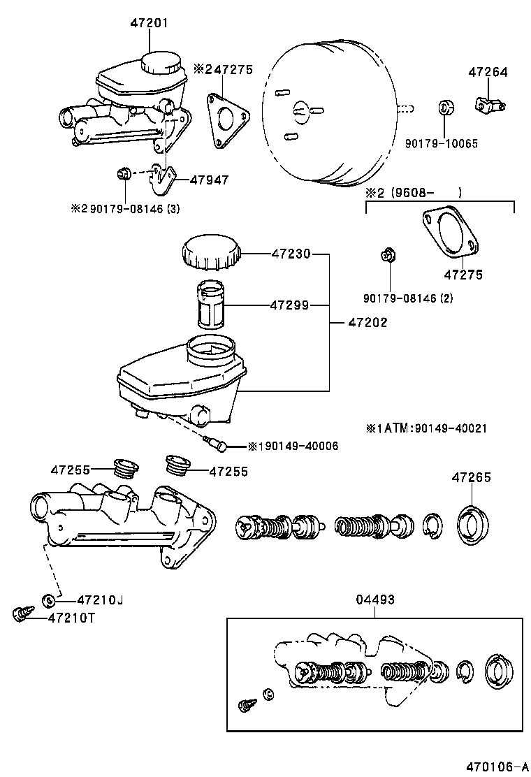  SC300 400 |  BRAKE MASTER CYLINDER