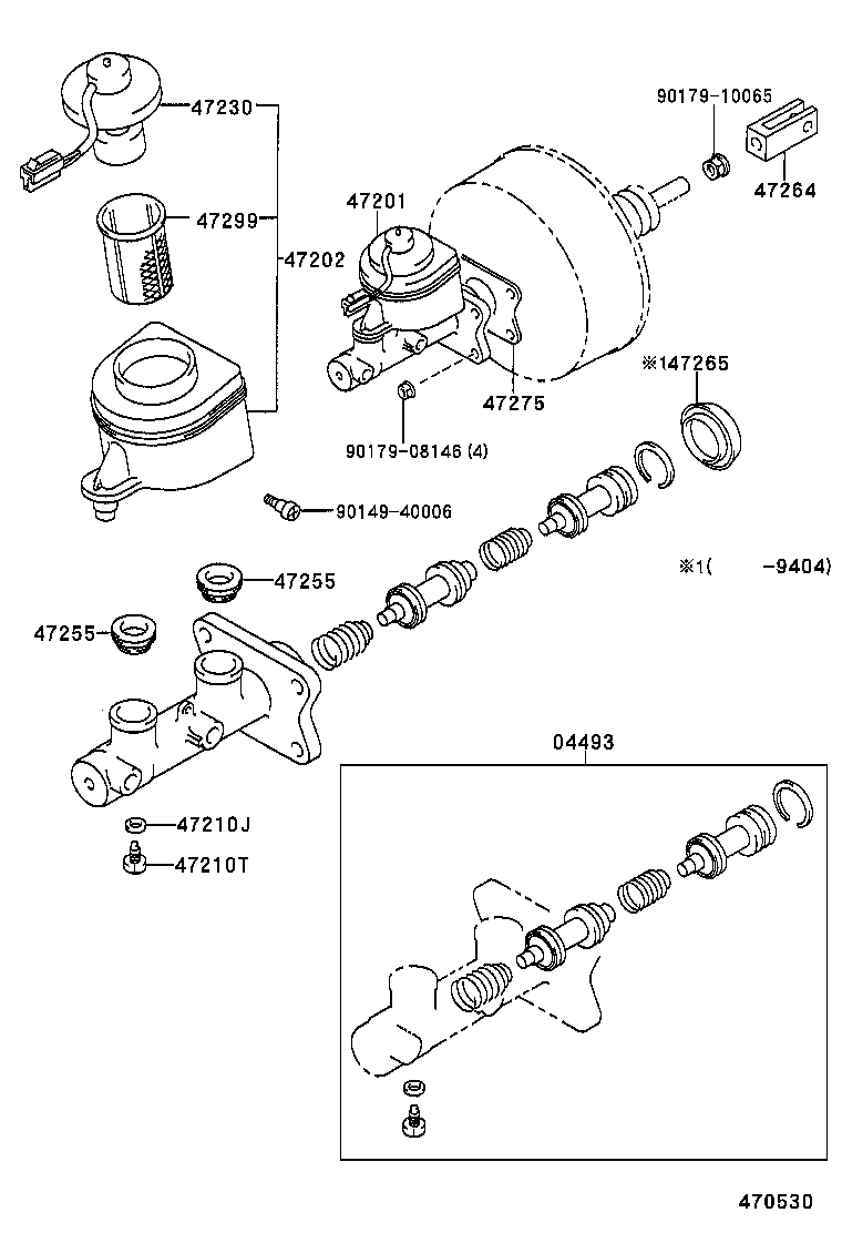  HILUX 2WD |  BRAKE MASTER CYLINDER