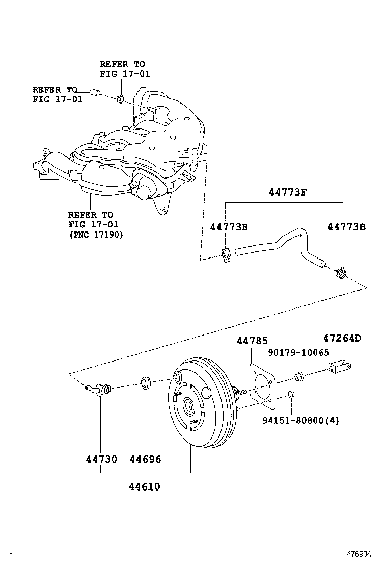  IS250C 350C |  BRAKE BOOSTER VACUUM TUBE