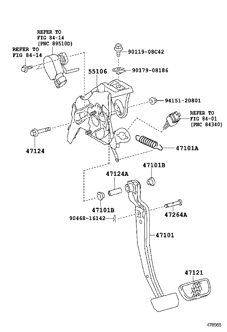  HS250H |  BRAKE PEDAL BRACKET