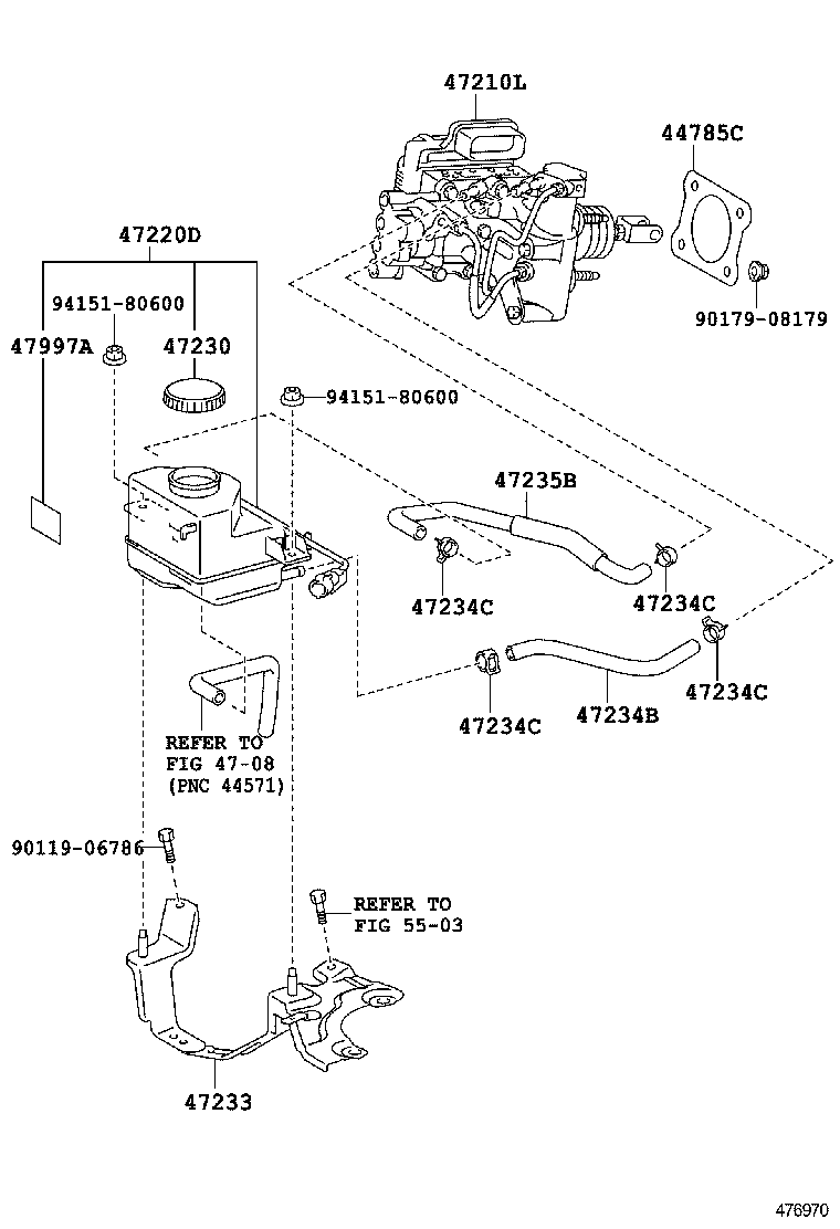  HS250H |  BRAKE MASTER CYLINDER