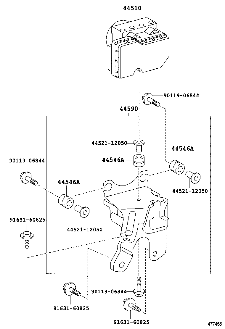  YARIS |  BRAKE TUBE CLAMP