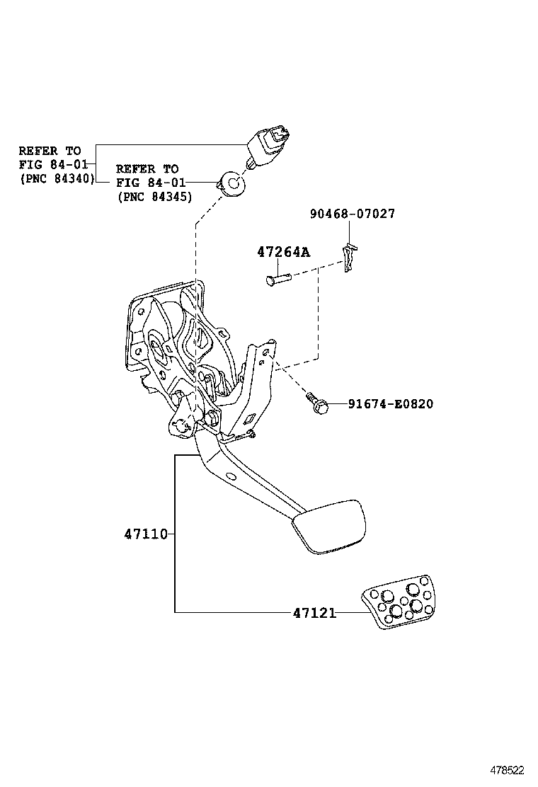  LX570 |  BRAKE PEDAL BRACKET