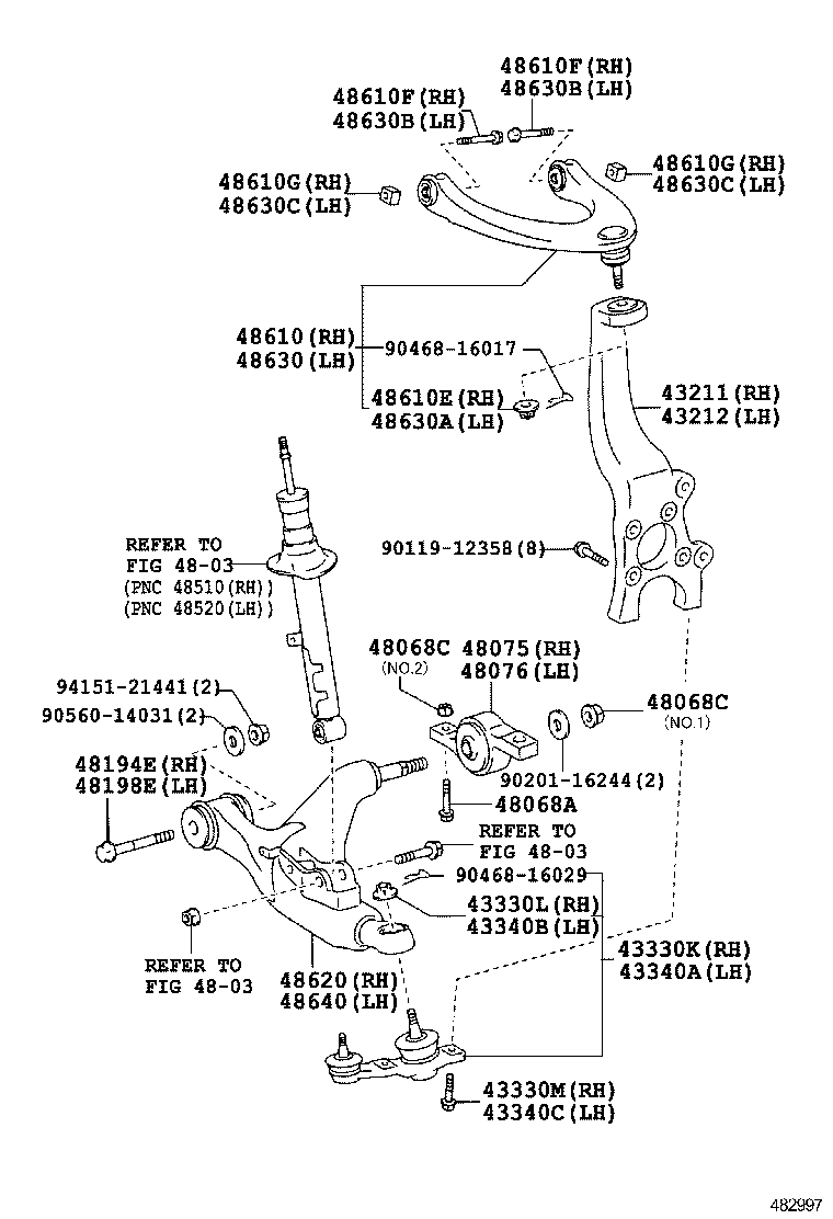  IS250C 350C |  FRONT AXLE ARM STEERING KNUCKLE