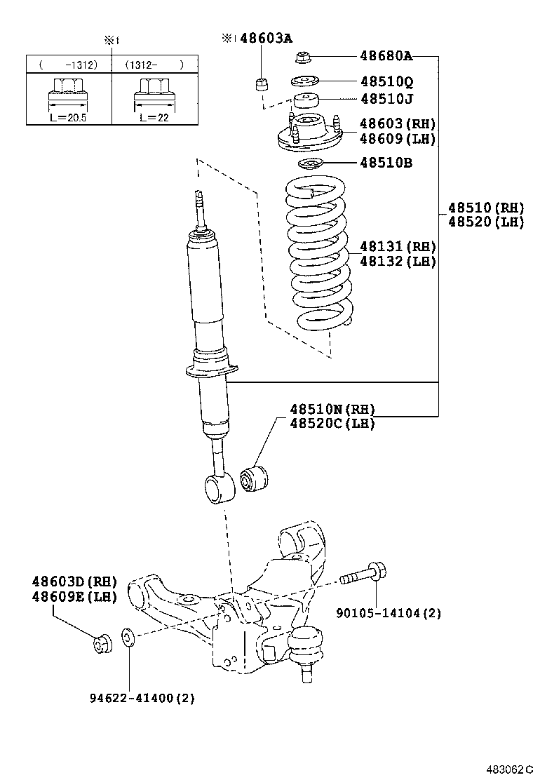  4RUNNER |  FRONT SPRING SHOCK ABSORBER