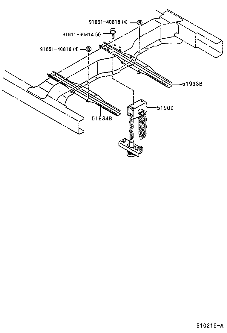  HILUX 2WD |  SPARE WHEEL CARRIER