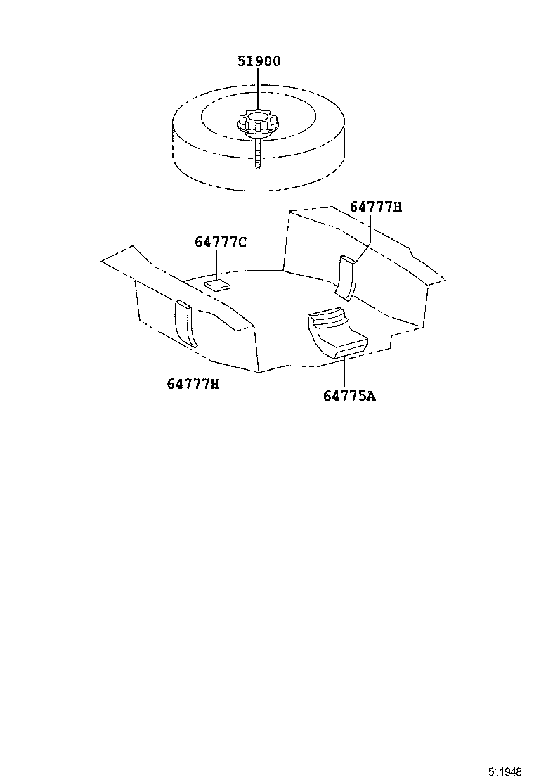  IS250C 350C |  SPARE WHEEL CARRIER