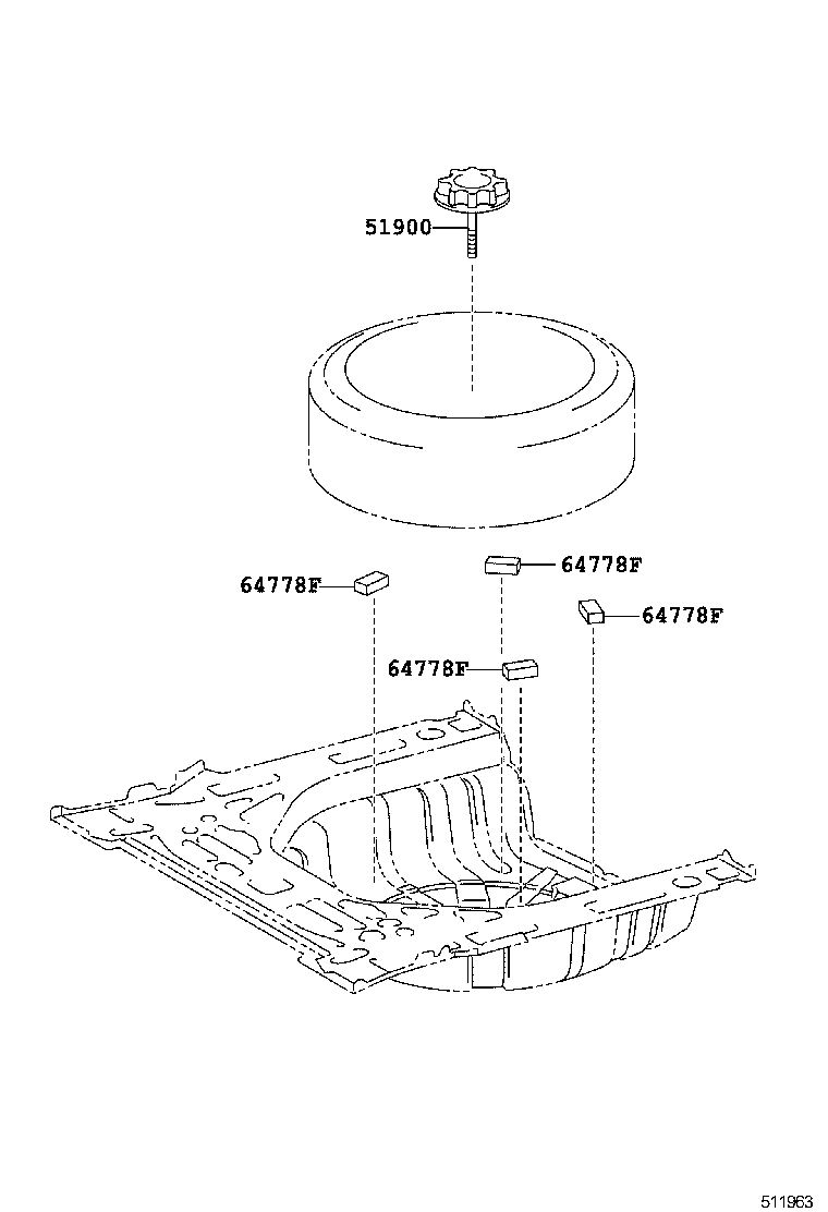  HS250H |  SPARE WHEEL CARRIER