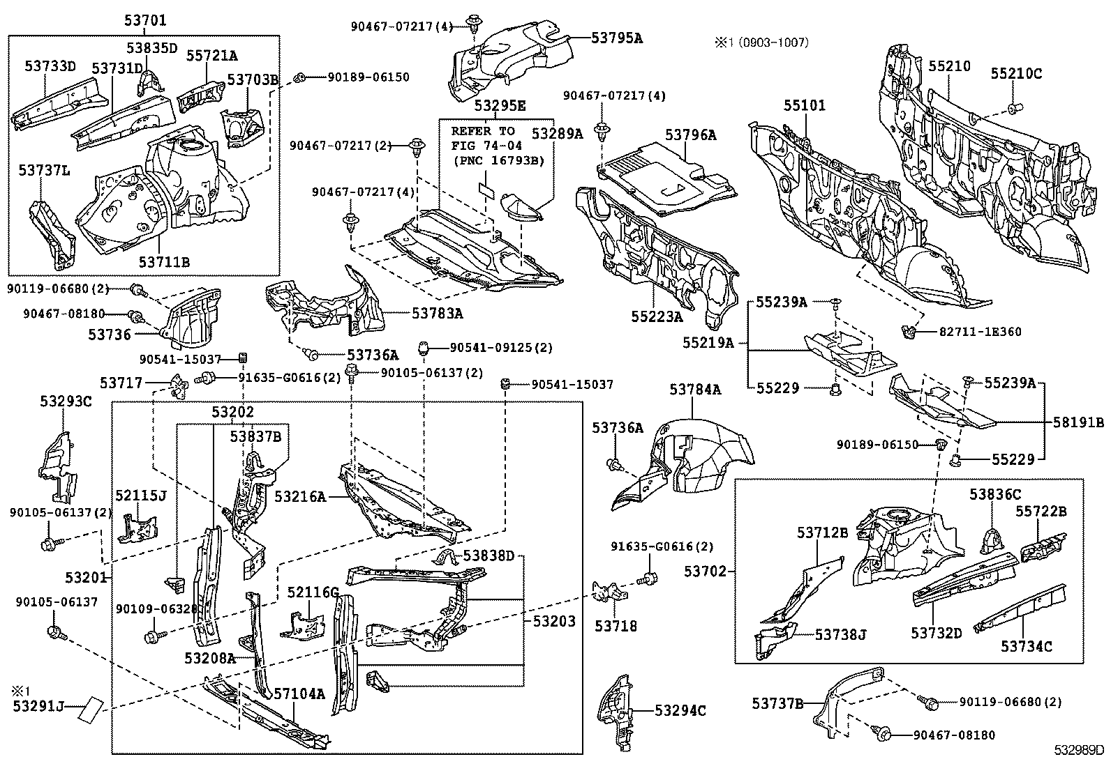  RX350 450H |  FRONT FENDER APRON DASH PANEL