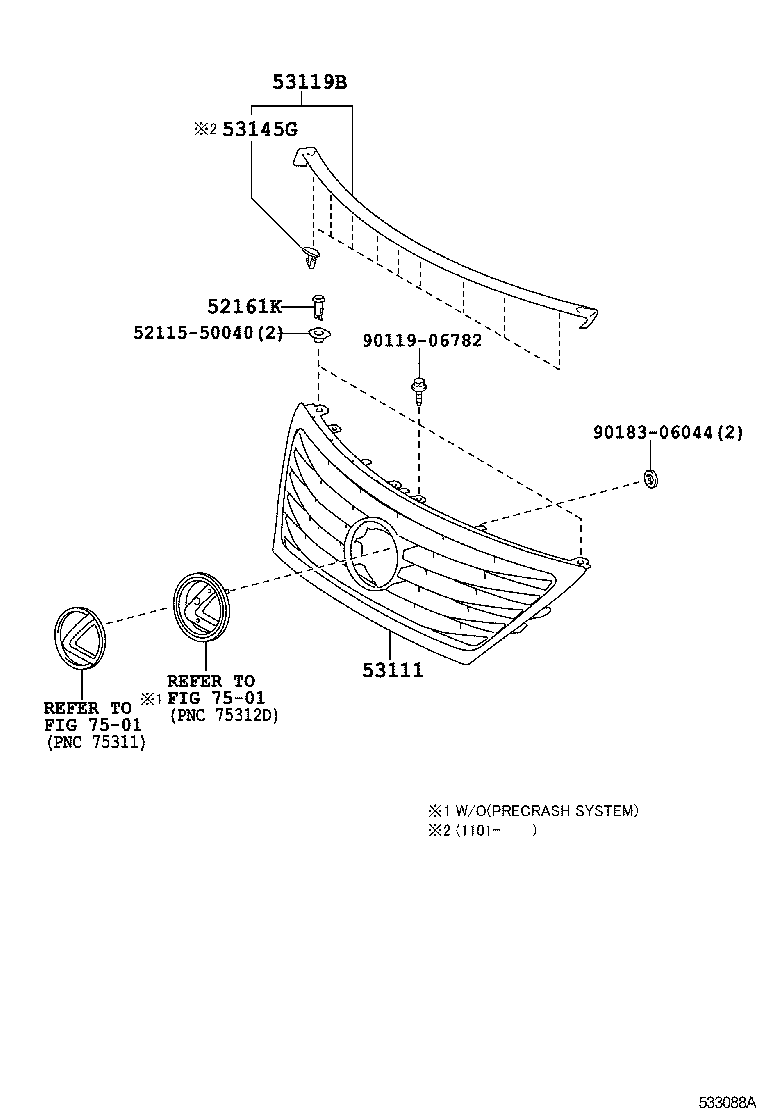  LS460 460L |  RADIATOR GRILLE