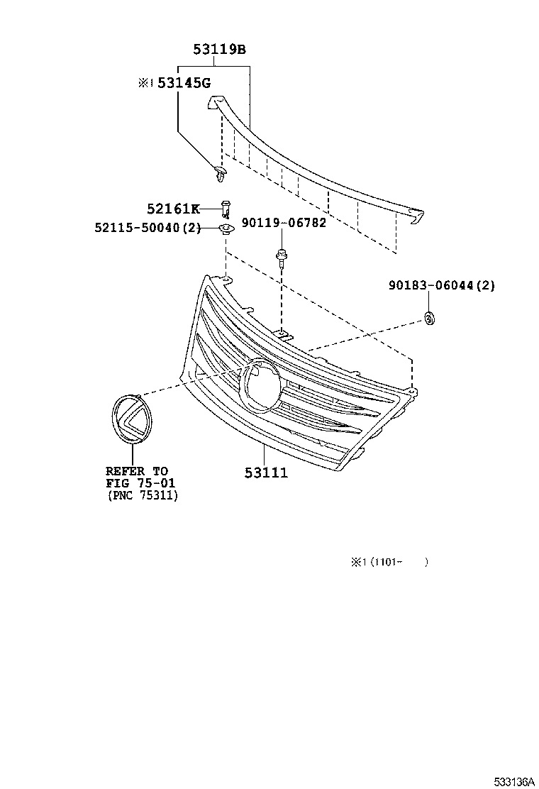  LS600HL |  RADIATOR GRILLE