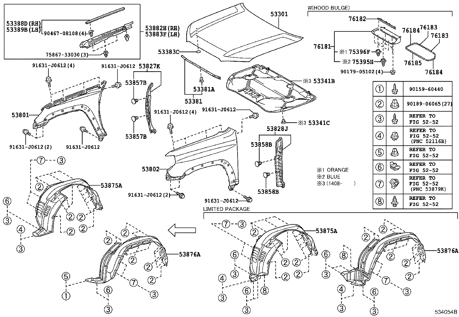  4RUNNER |  HOOD FRONT FENDER