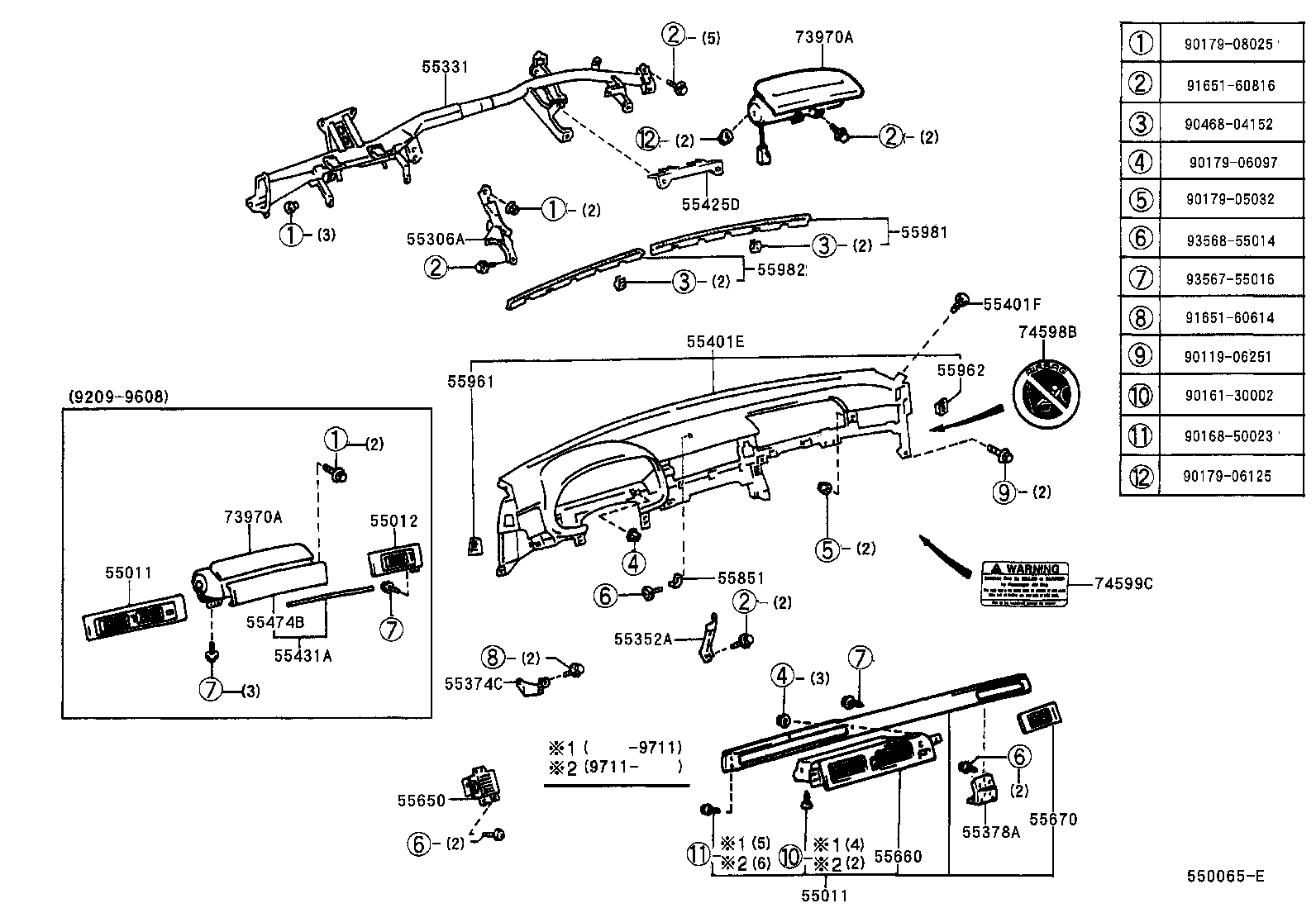  SC300 400 |  INSTRUMENT PANEL GLOVE COMPARTMENT