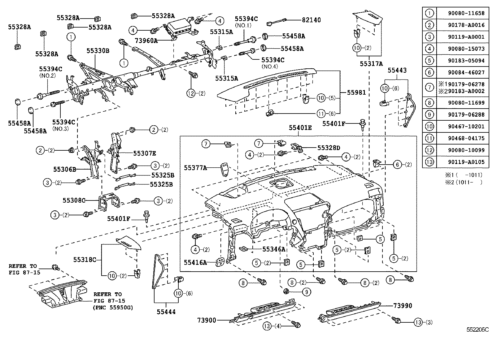  RX350 450H |  INSTRUMENT PANEL GLOVE COMPARTMENT