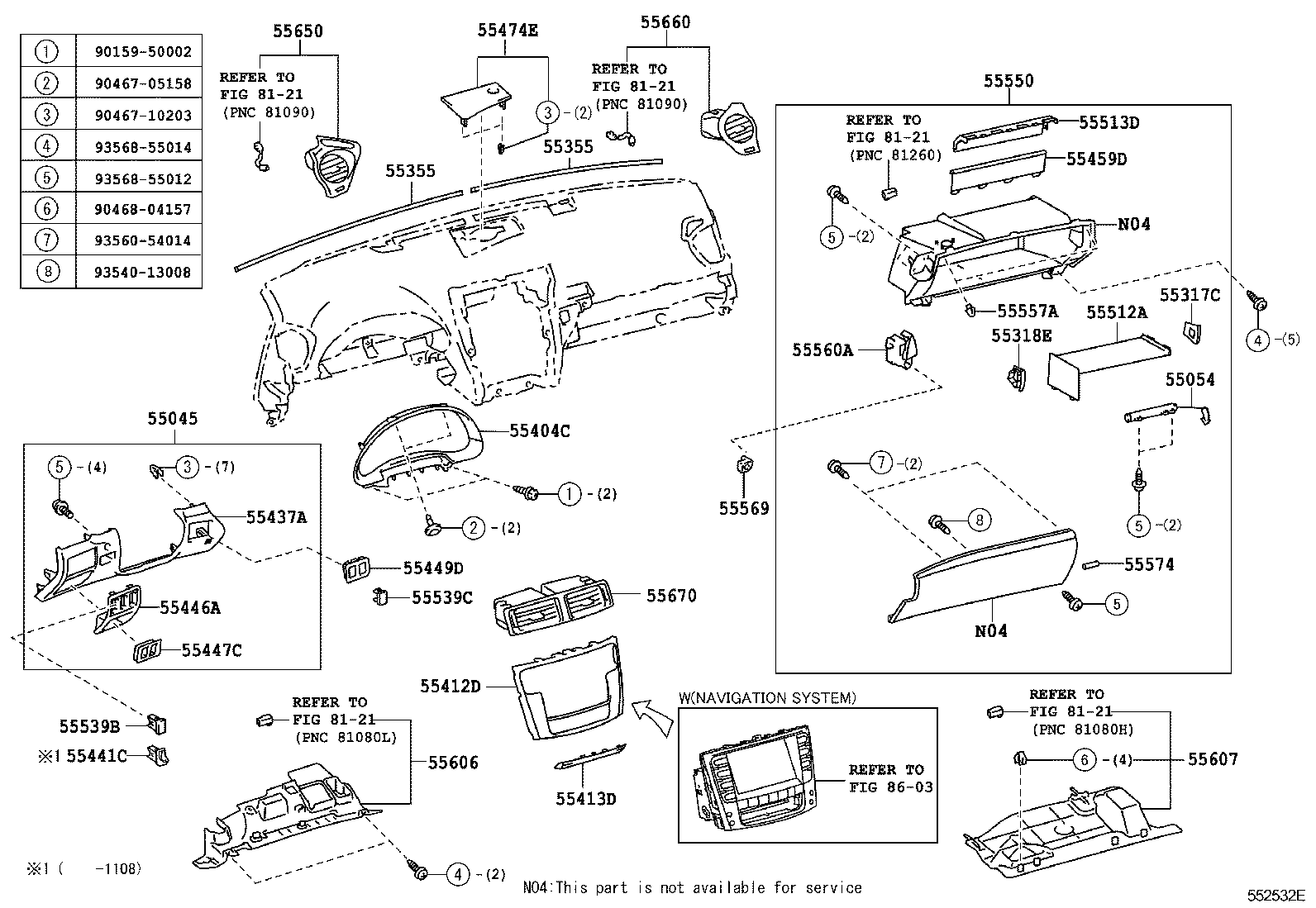  IS250 350 |  INSTRUMENT PANEL GLOVE COMPARTMENT