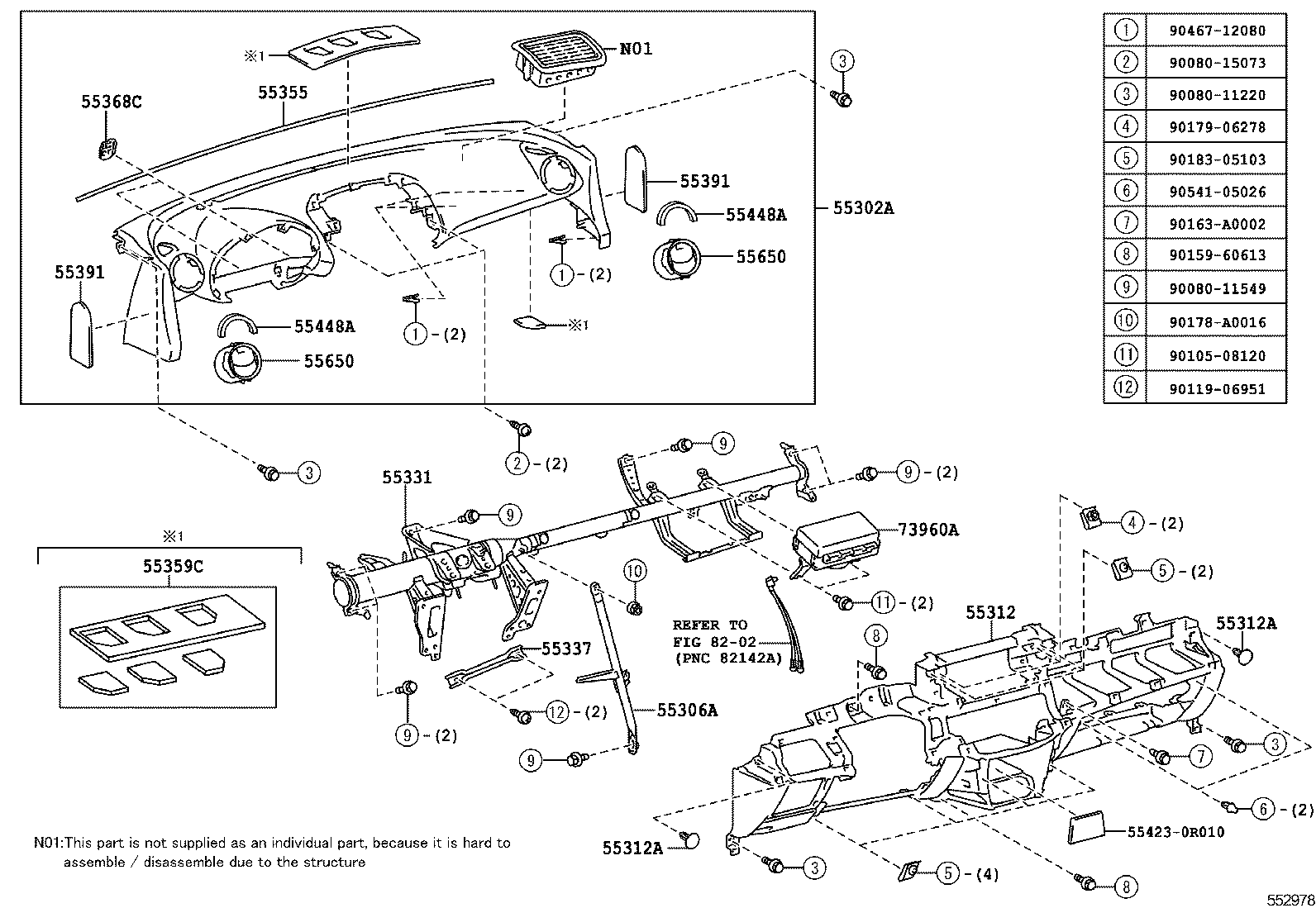  RAV4 EV |  INSTRUMENT PANEL GLOVE COMPARTMENT