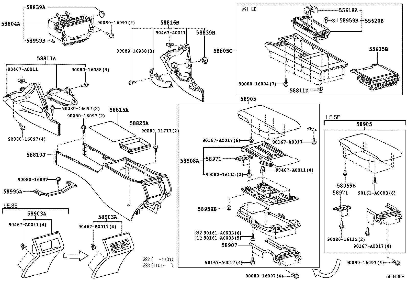  CAMRY NAP |  CONSOLE BOX BRACKET