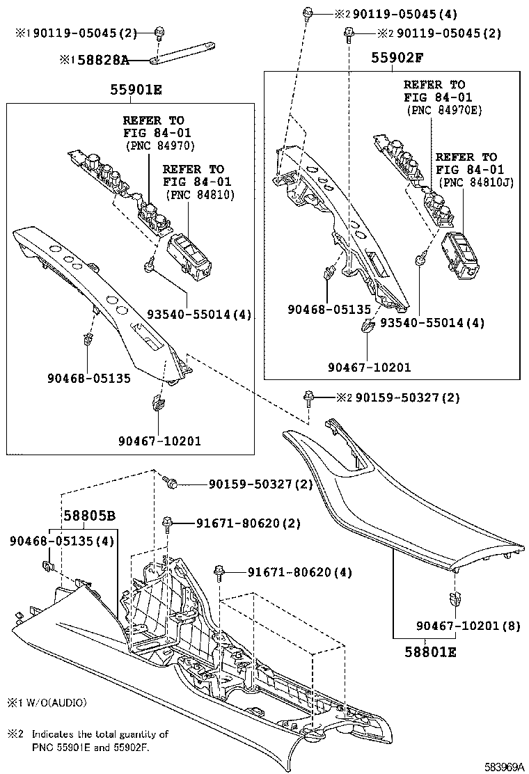  LFA |  CONSOLE BOX BRACKET