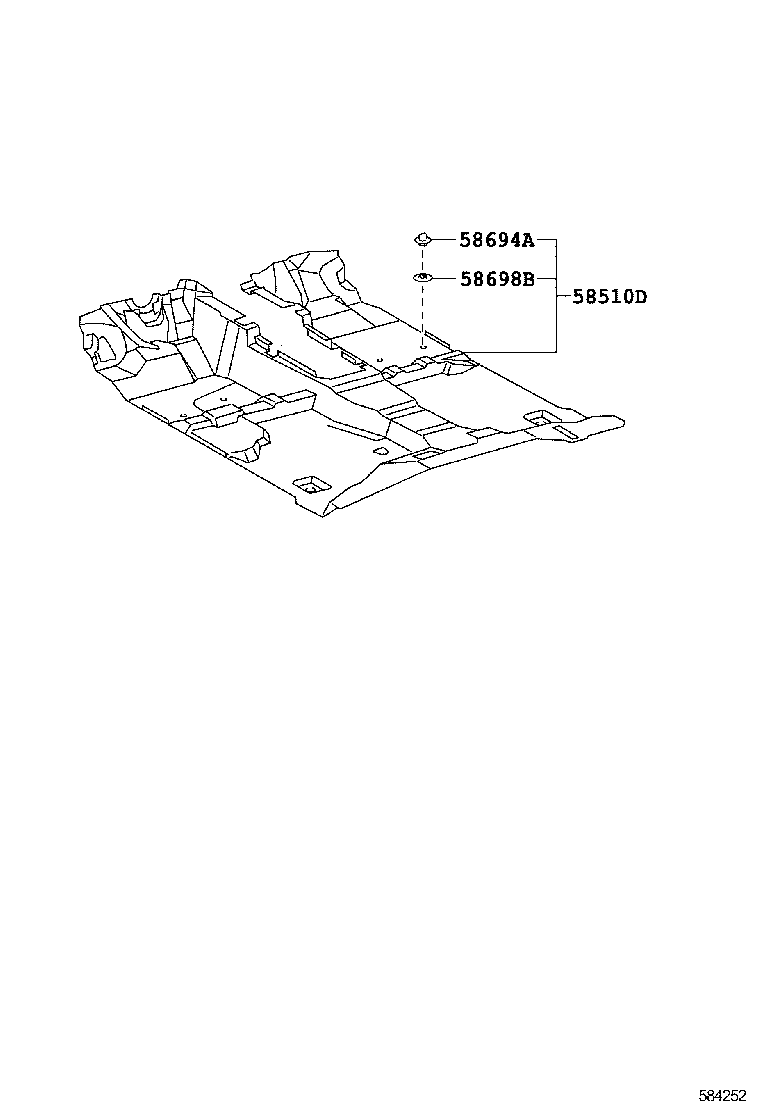  TACOMA |  FLOOR MAT SILENCER PAD