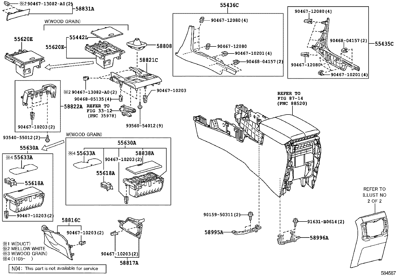  GX460 |  CONSOLE BOX BRACKET