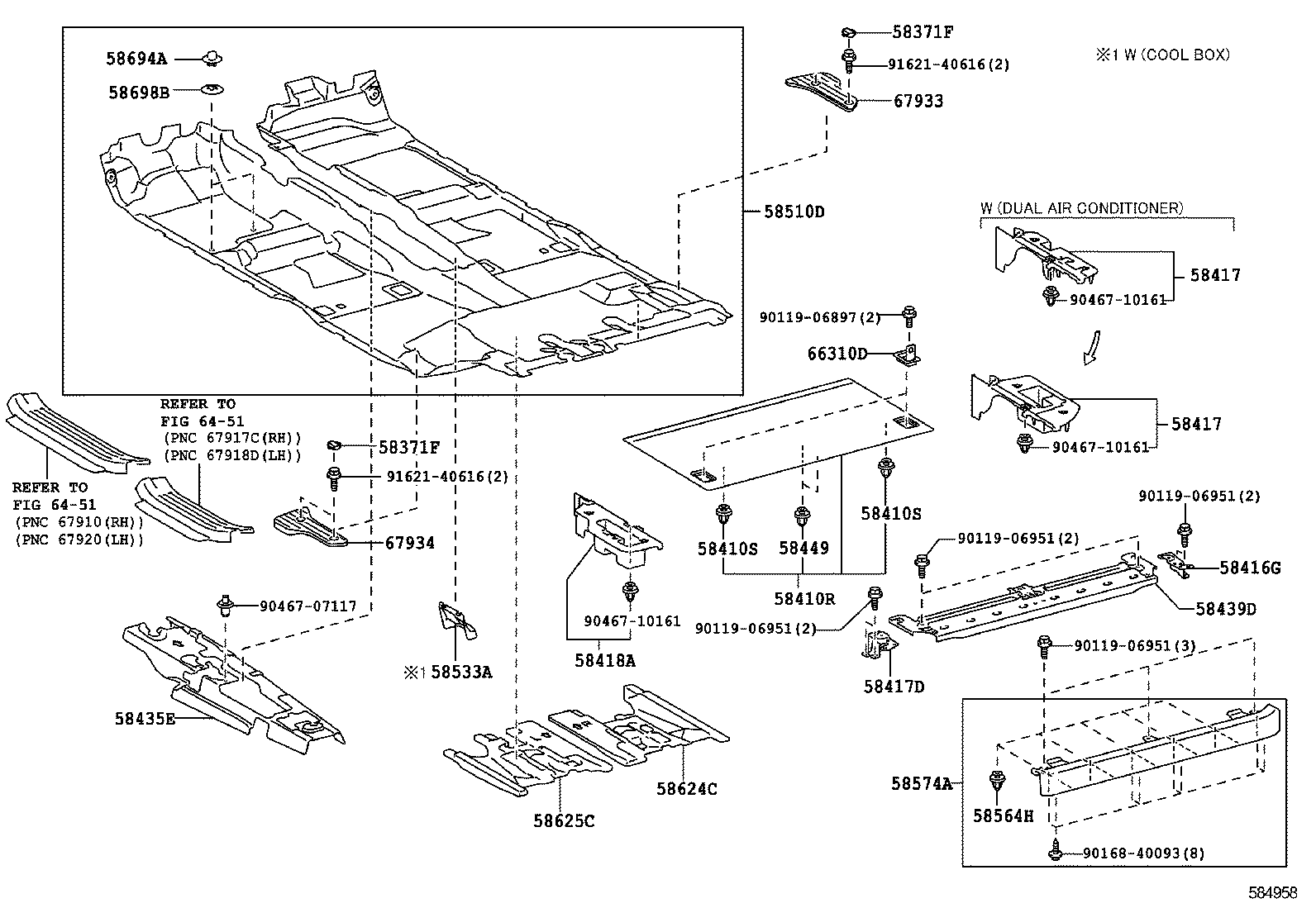  GX460 |  FLOOR MAT SILENCER PAD