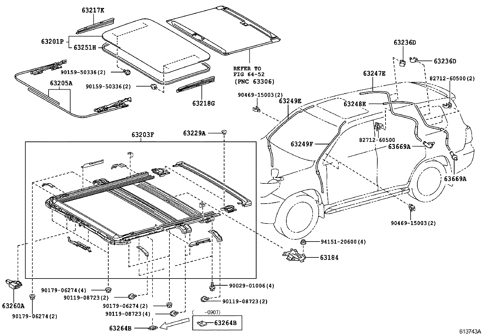  LX570 |  ROOF PANEL BACK PANEL