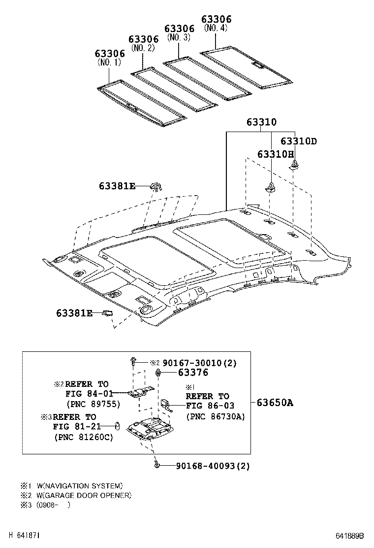  ES350 |  ROOF HEADLINING SILENCER PAD