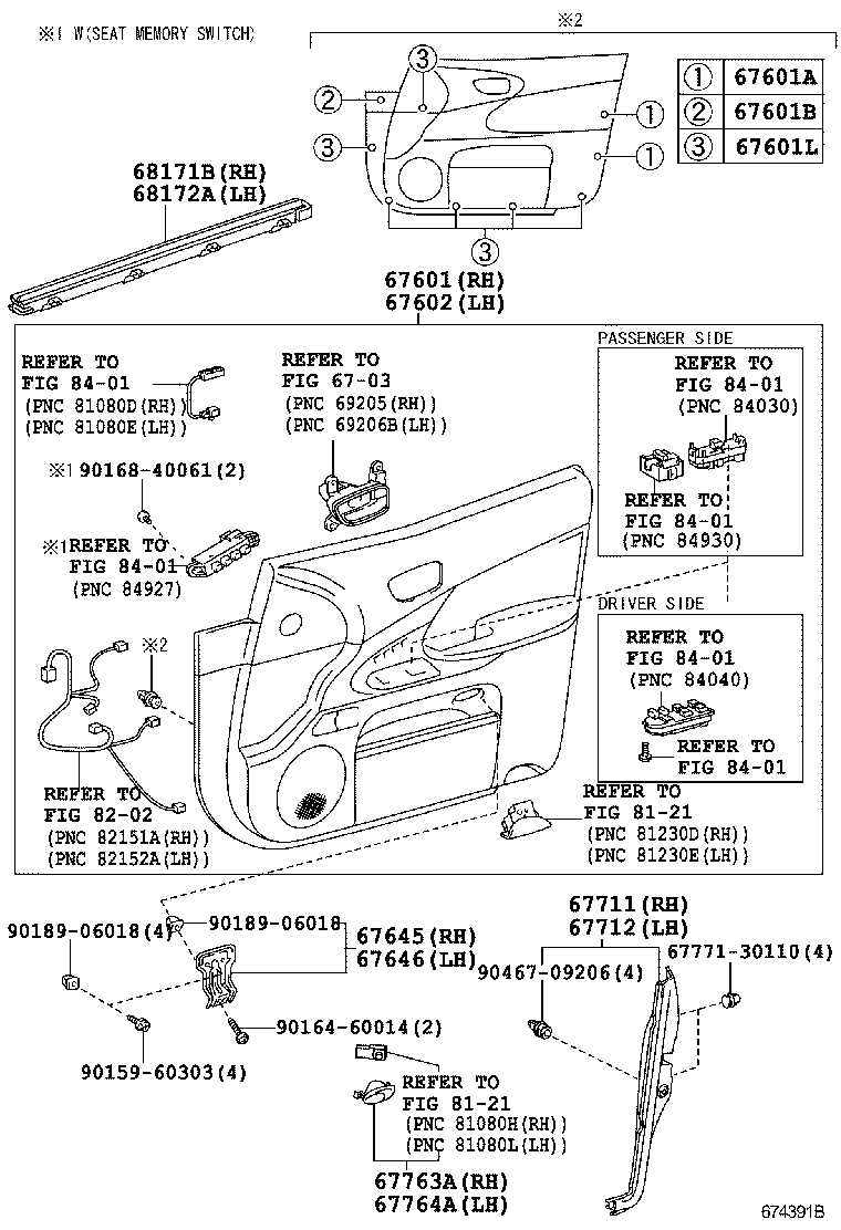  GS450H |  FRONT DOOR PANEL GLASS