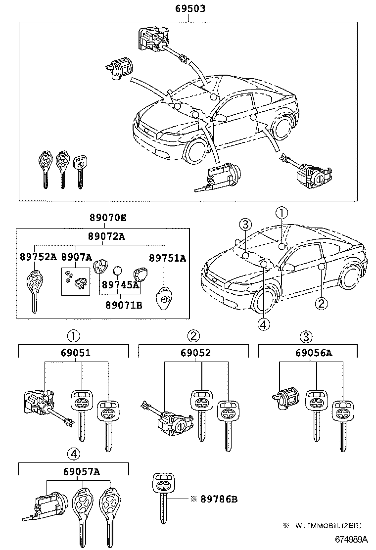  SCION TC |  LOCK CYLINDER SET