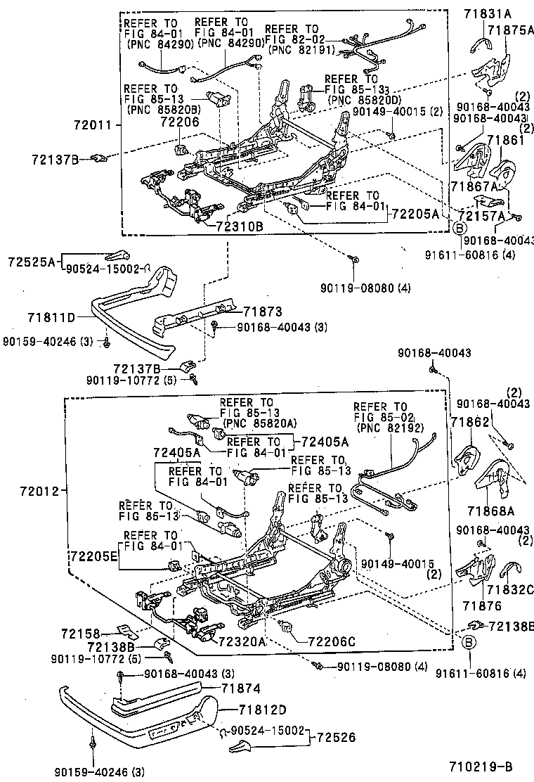  SC300 400 |  FRONT SEAT SEAT TRACK